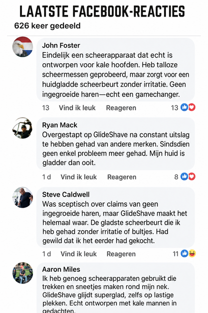 GlideShave | Comfortabel glad scheren van het hoofd zonder irritatie