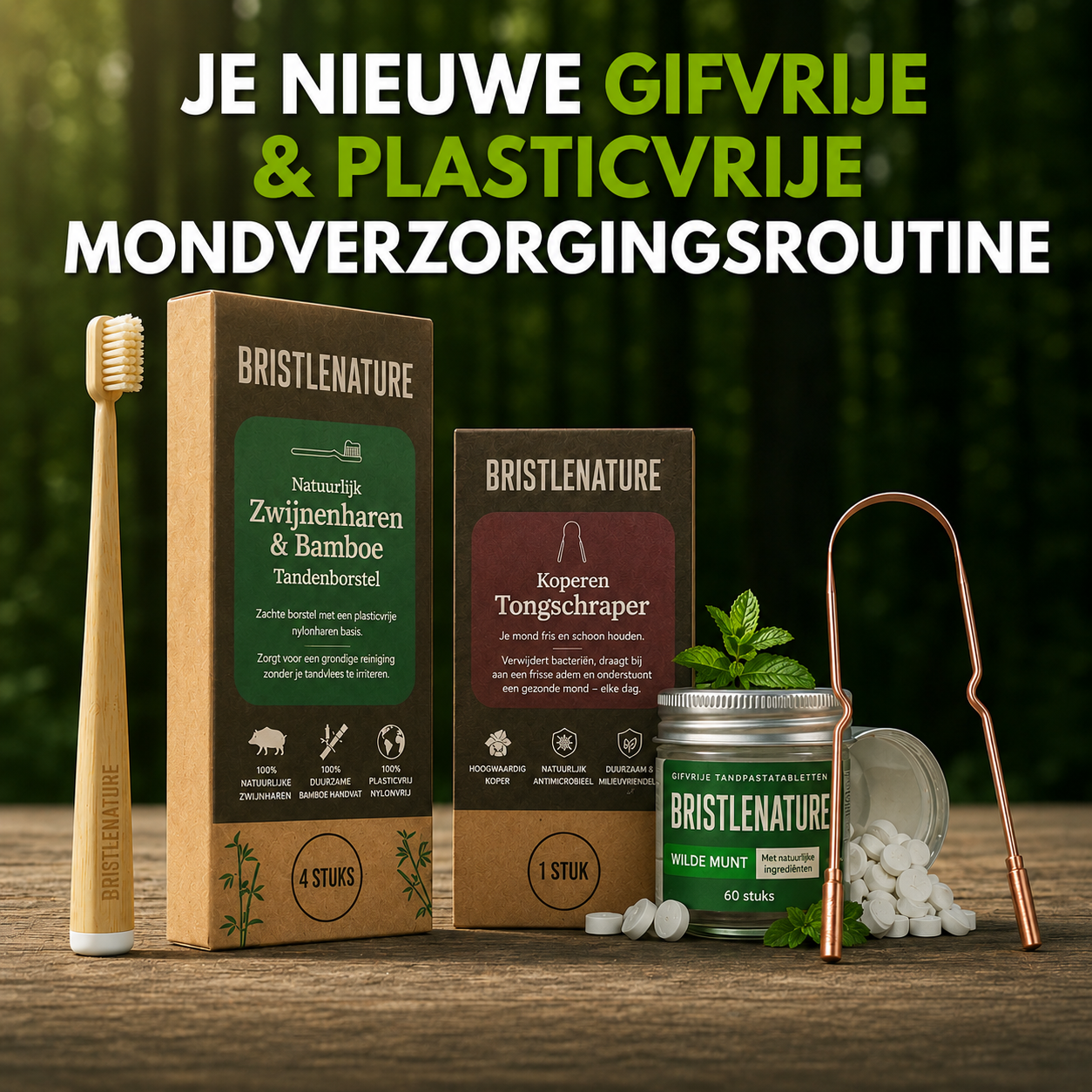 BristleNature | Zwijnenhaar tandenborstel