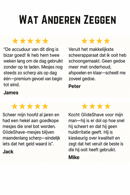 GlideShave | Comfortabel glad scheren van het hoofd zonder irritatie