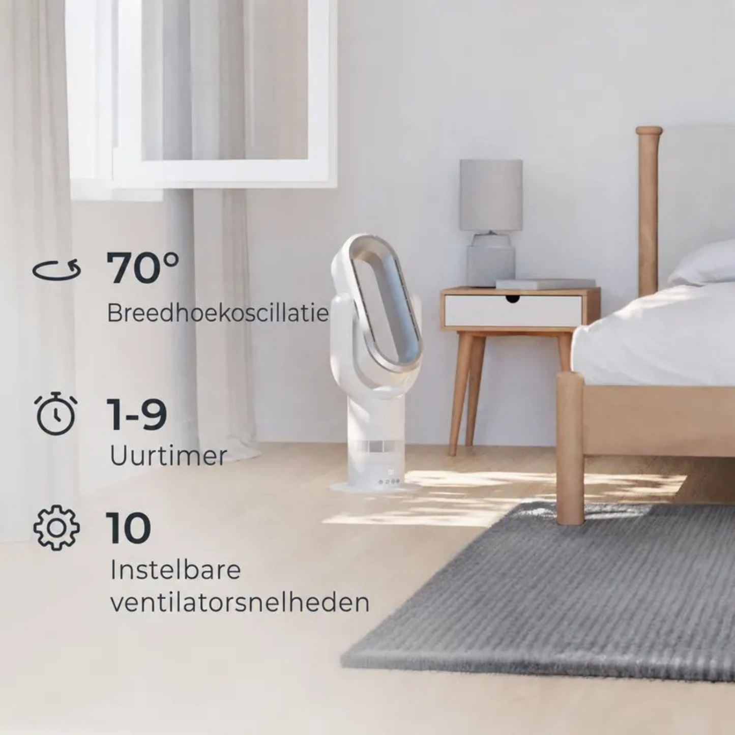 AirGlide | Bladeloze ventilatorkachel