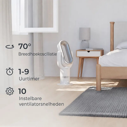 AirGlide | Bladeloze ventilatorkachel