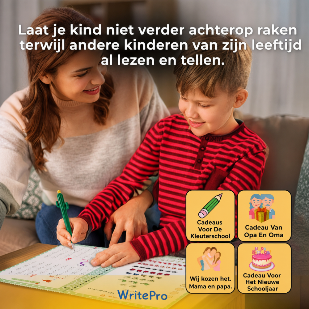WritePro | Oefenschrift met groeven