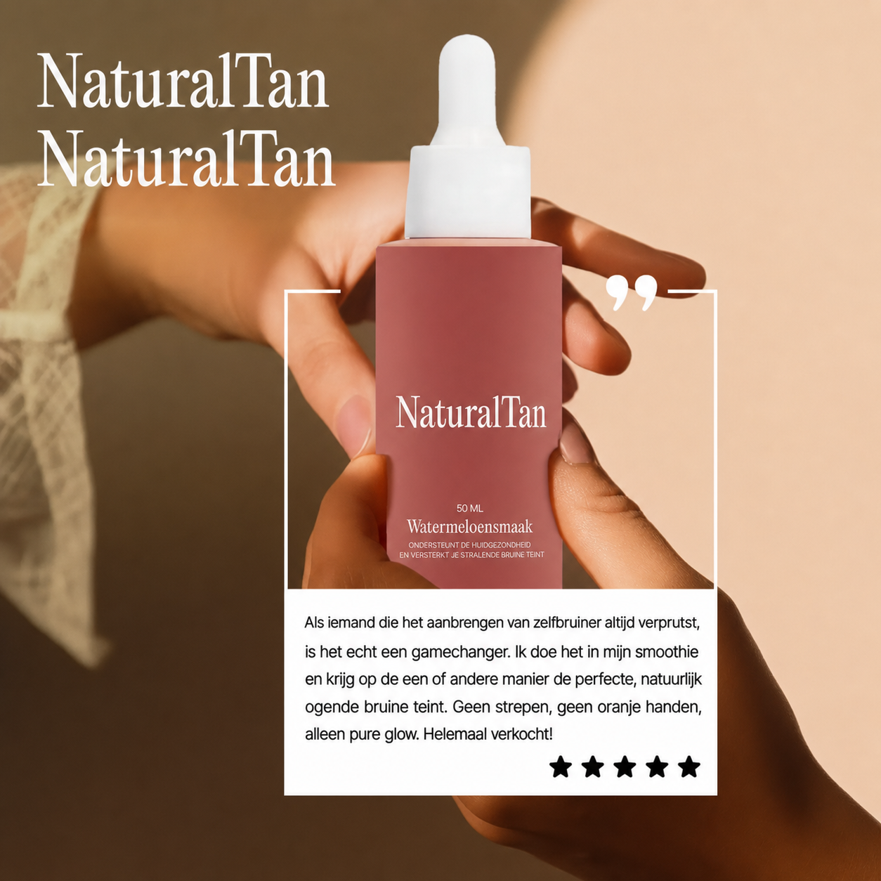 NaturalTan | Geeft je huid een natuurlijke zongebruinde teint