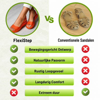 FlexiStep | Voorgevormd voetbed-sandaal
