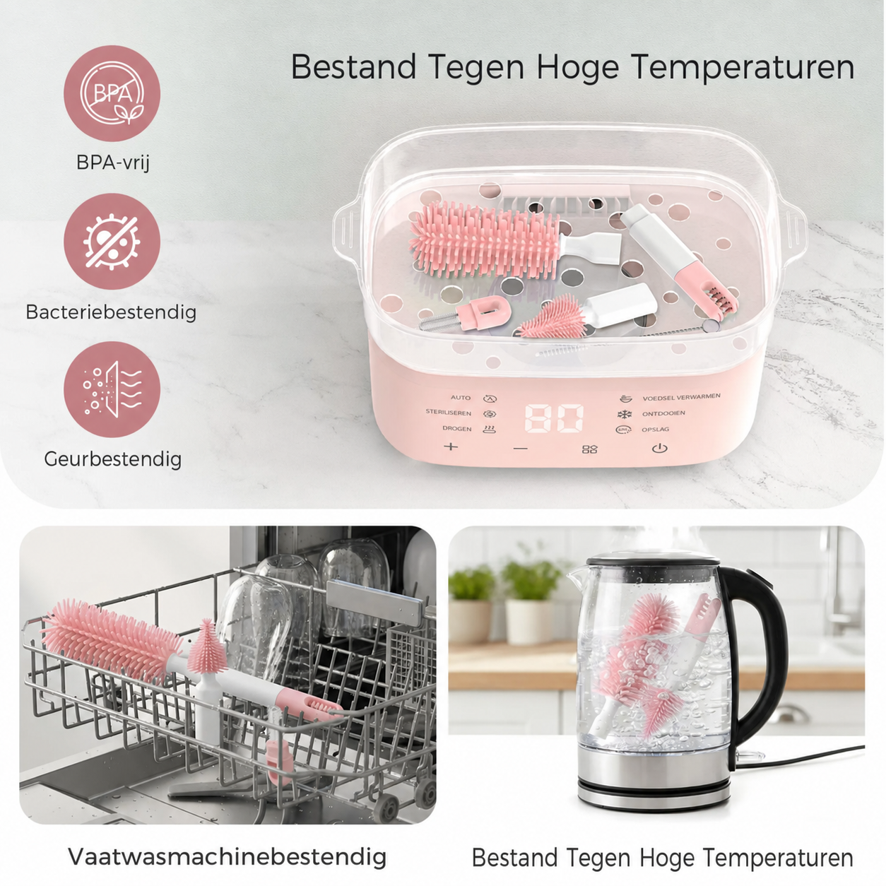 CleanMag | Magnetische flessenborstelset