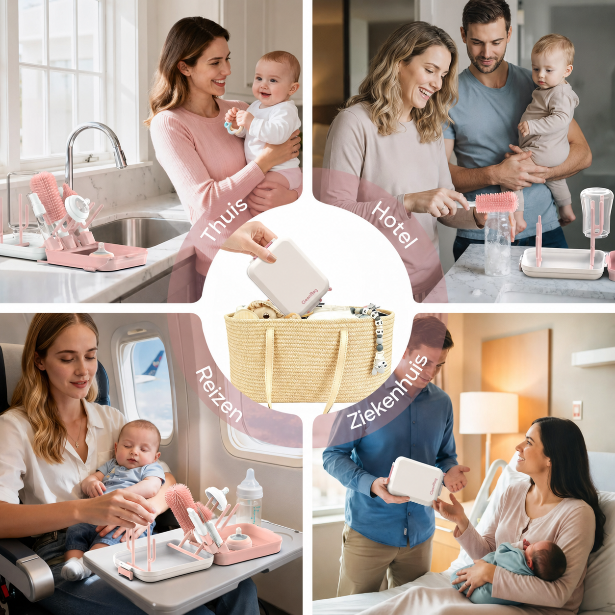 CleanMag | Magnetische flessenborstelset