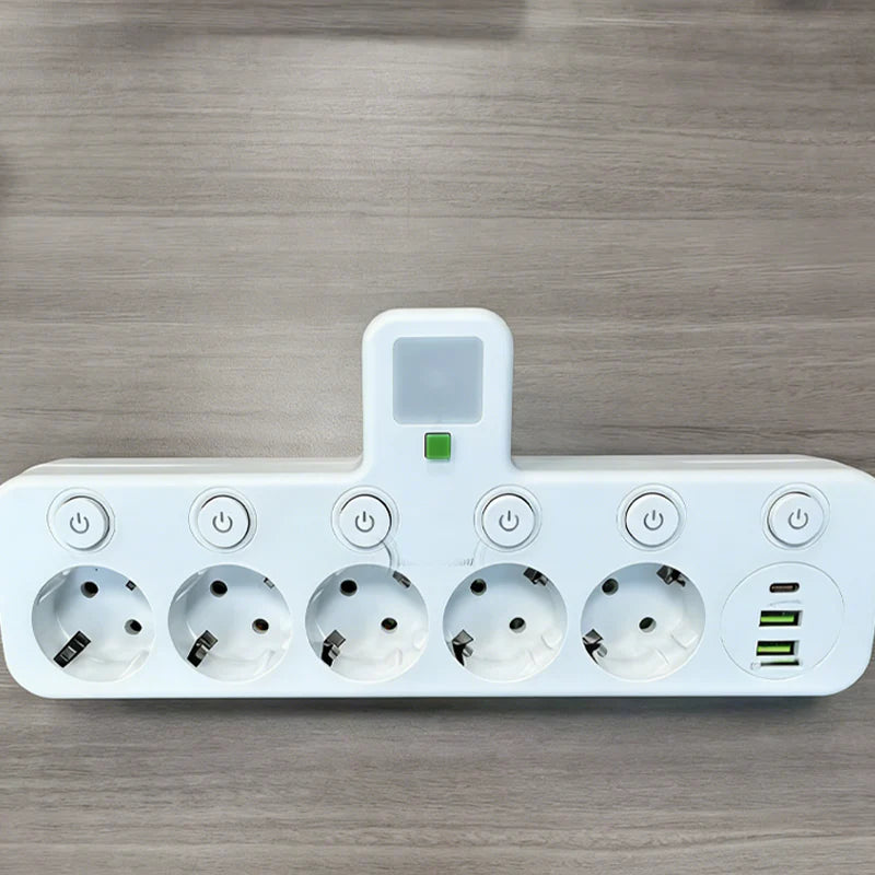 PowerHub | Wandstekker met 4 stopcontacten