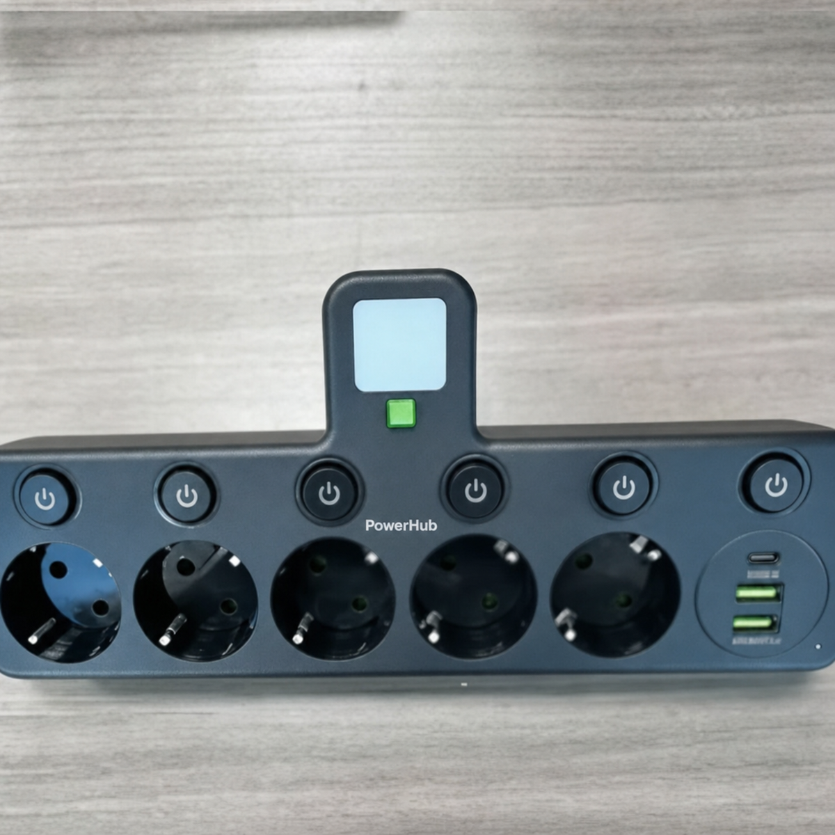 PowerHub | Wandstekker met 4 stopcontacten