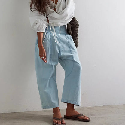 VagabondDenim | Harem-cut linnenbroek