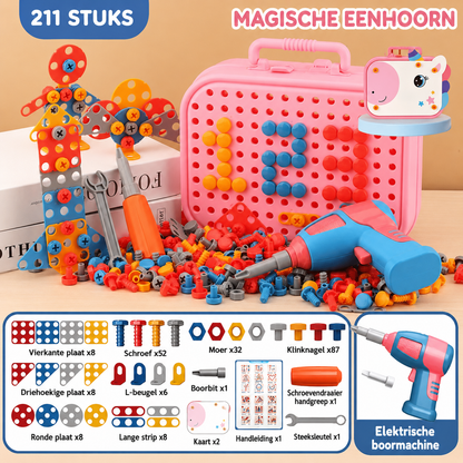 Bouwset | Montessori bouwset met kinderboor
