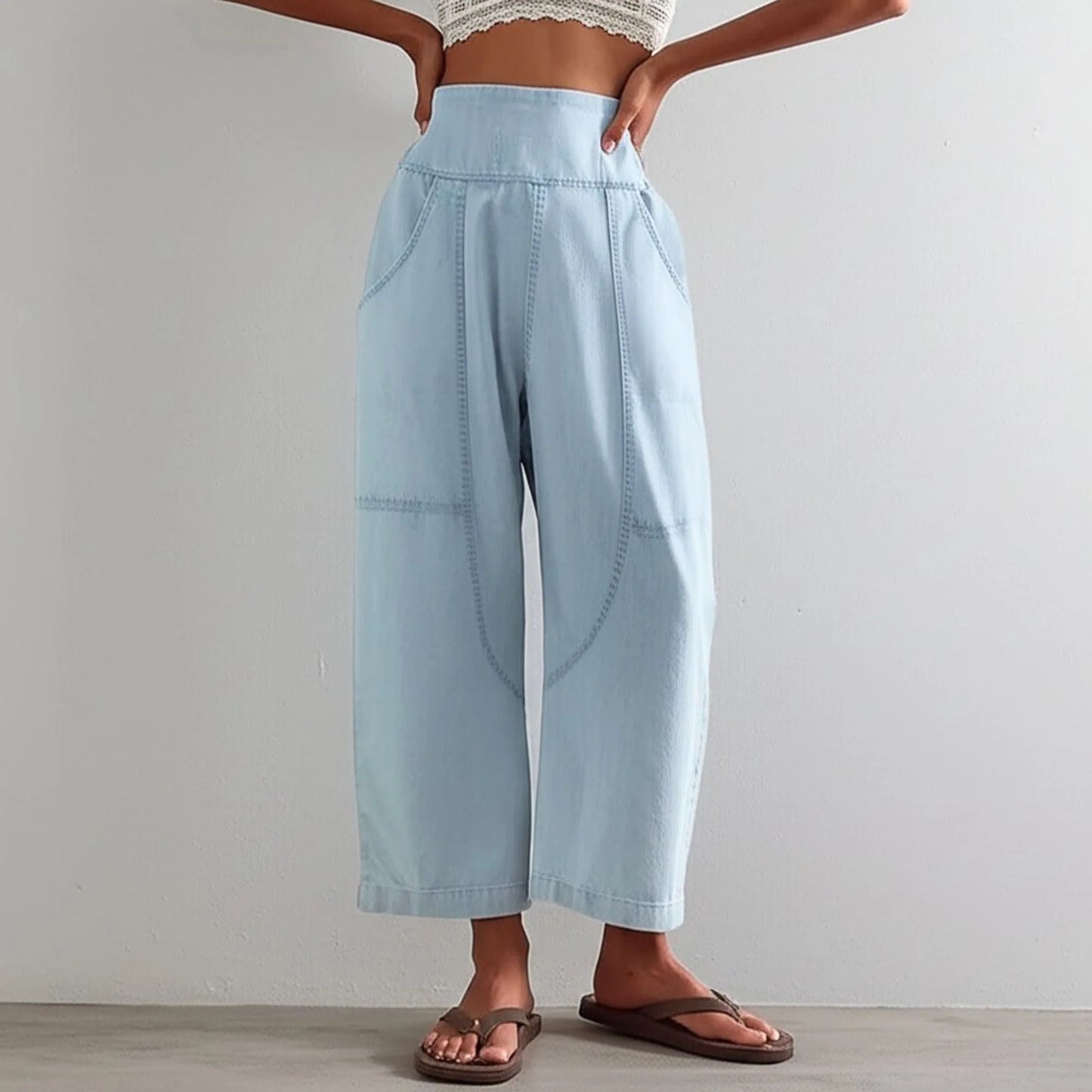VagabondDenim | Harem-cut linnenbroek
