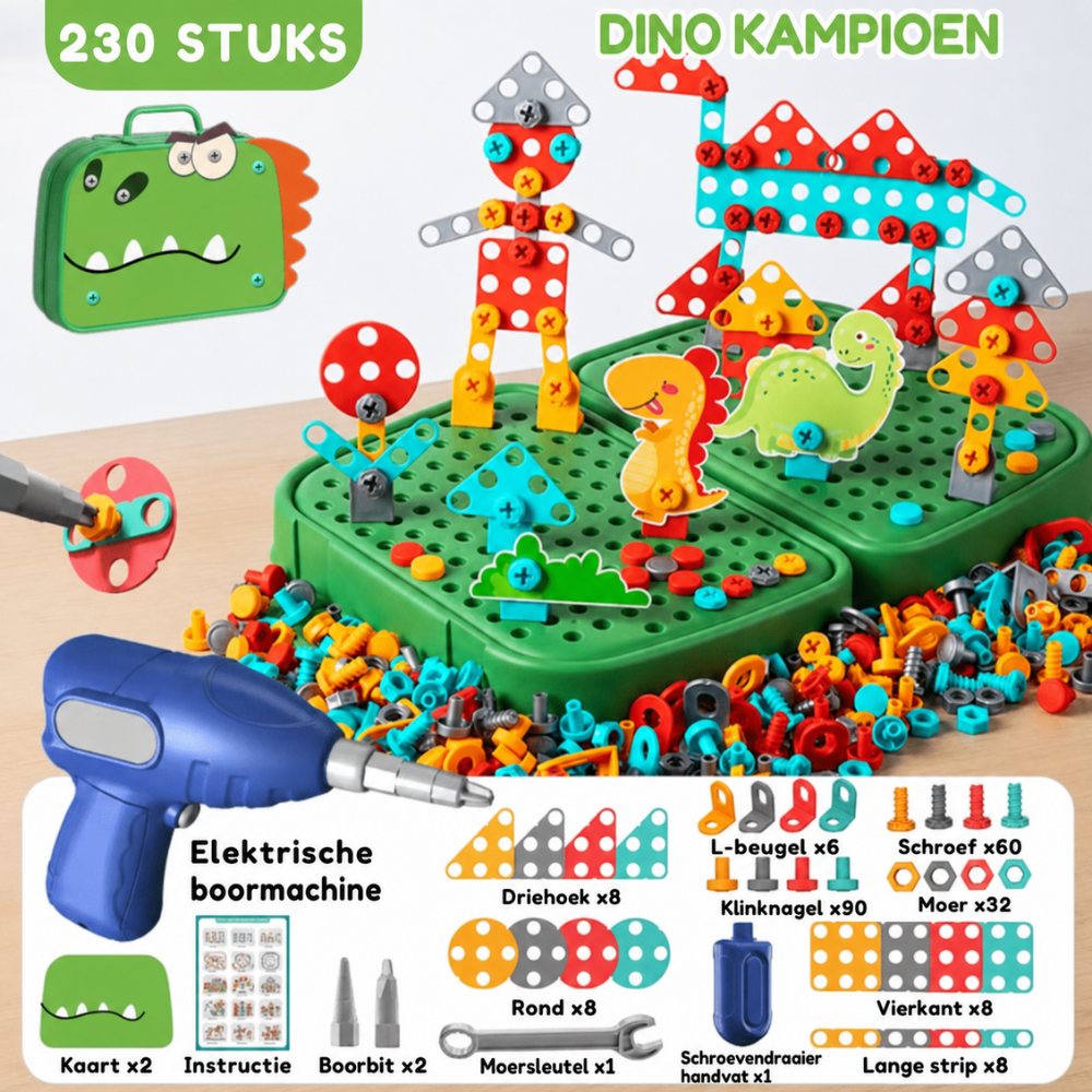 Bouwset | Montessori bouwset met kinderboor