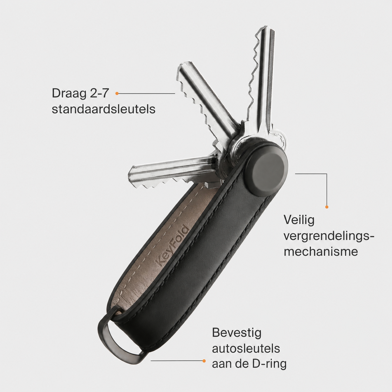 KeyFold | Leren sleutelorganizer