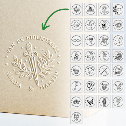 PageMark | Stalen reliëfstempel