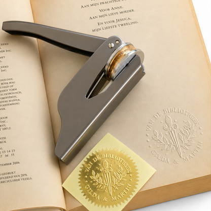 PageMark | Stalen reliëfstempel