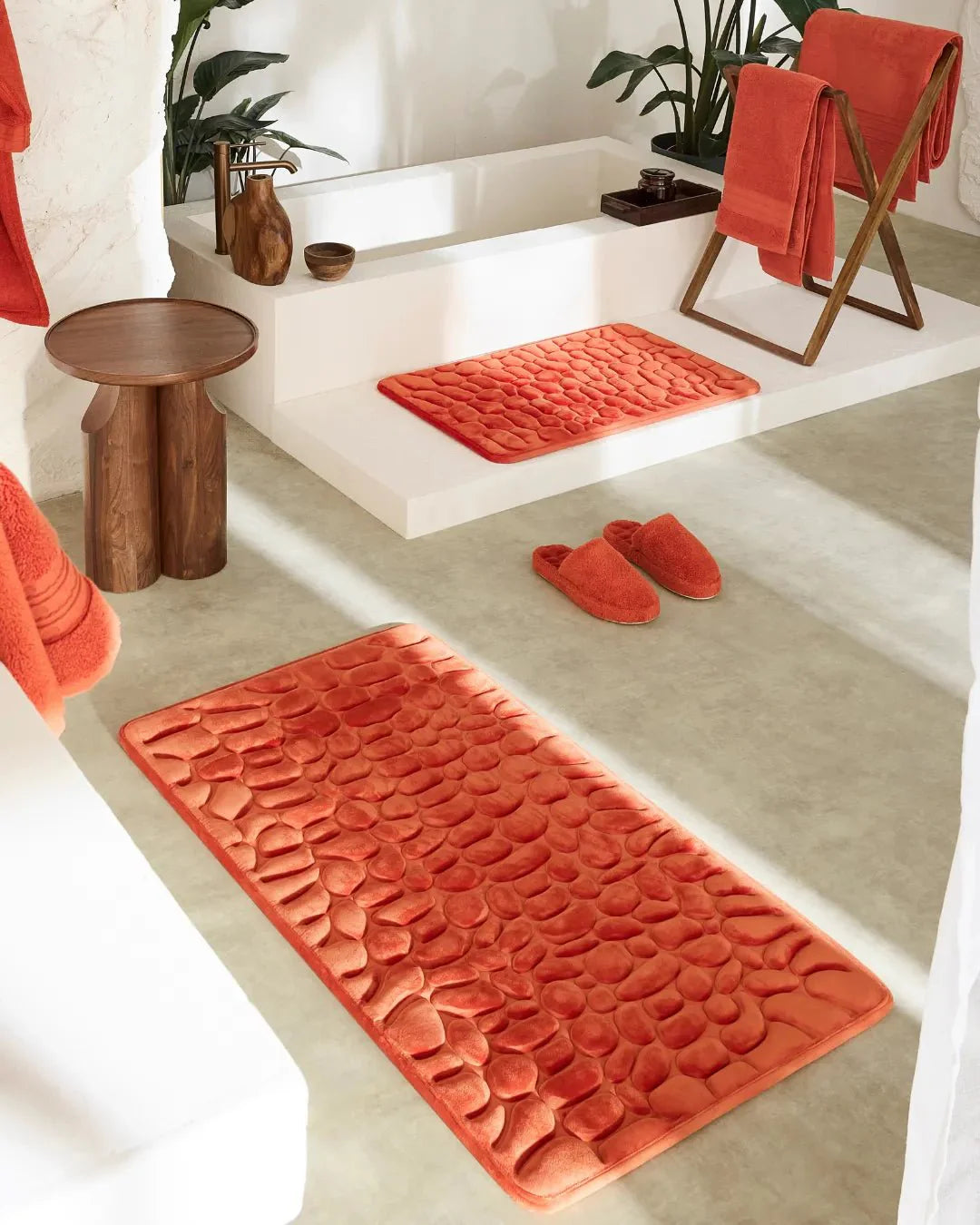 SpaStep | Absorberende badmat met kiezelstructuur