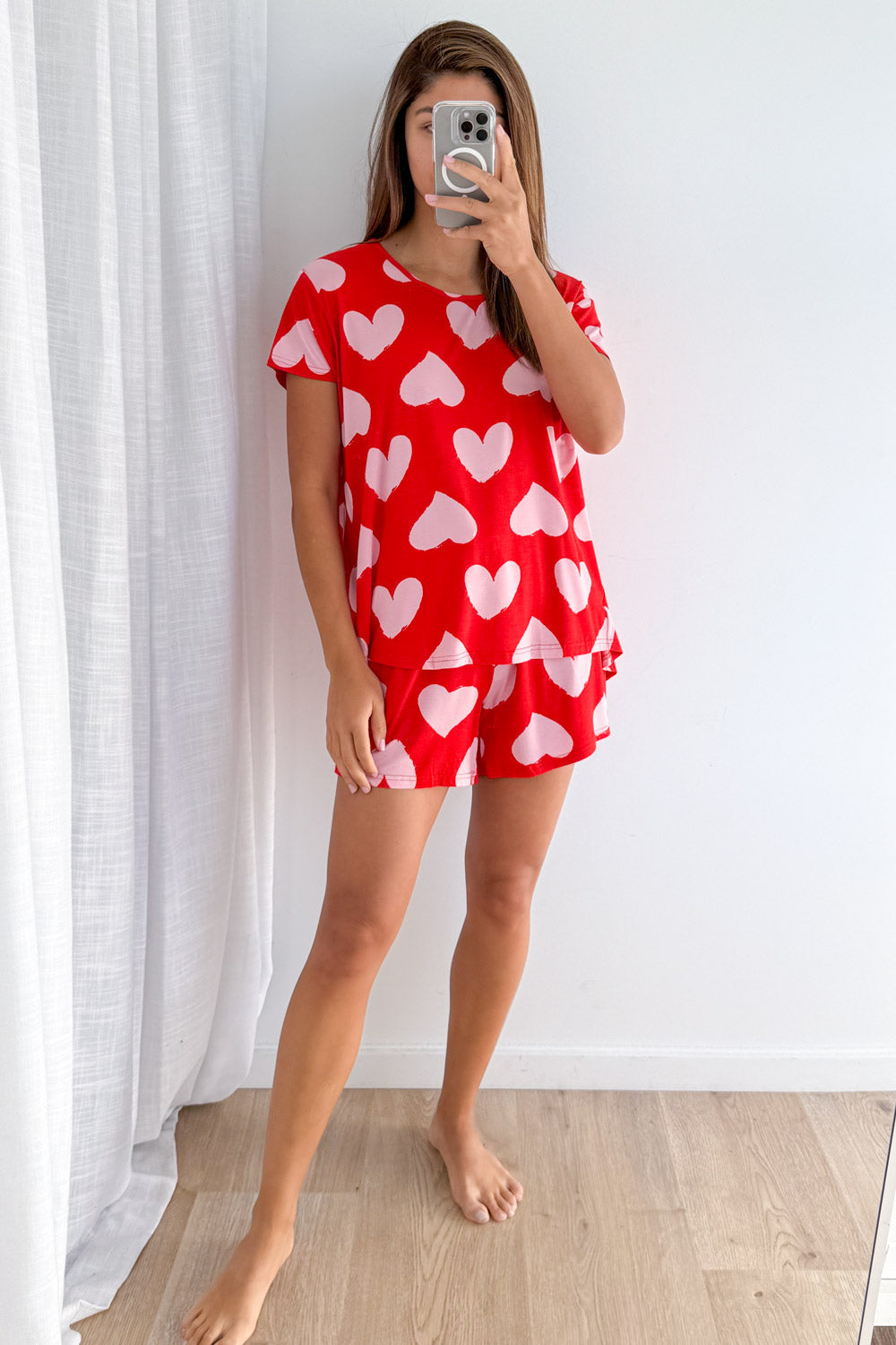 SoftEase | Ultracomfortabele Lounge & Slaap Set - Roze Hartjes