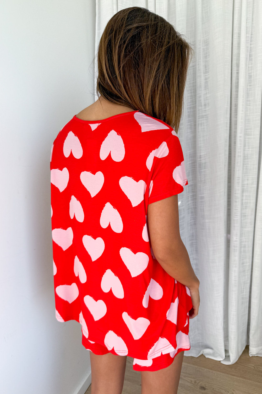 SoftEase | Ultracomfortabele Lounge & Slaap Set - Roze Hartjes