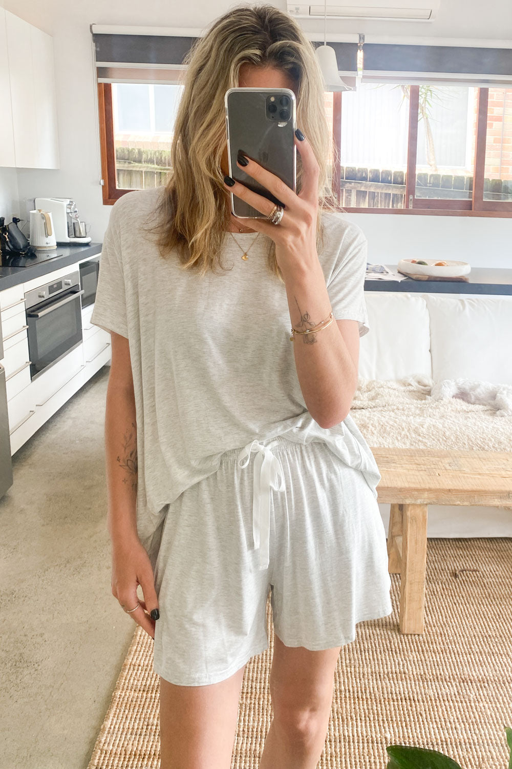 SoftEase | Ultracomfortabele Lounge & Slaap Set - Gemeleerd Grijs