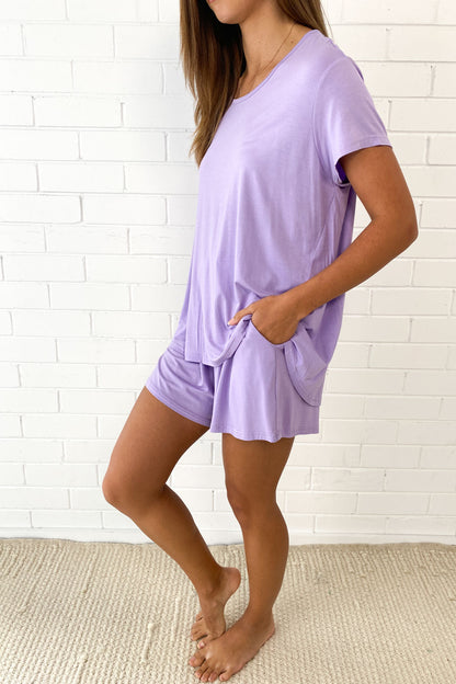 SoftEase | Ultracomfortabele Lounge & Slaap Set - Paars Bubblegum