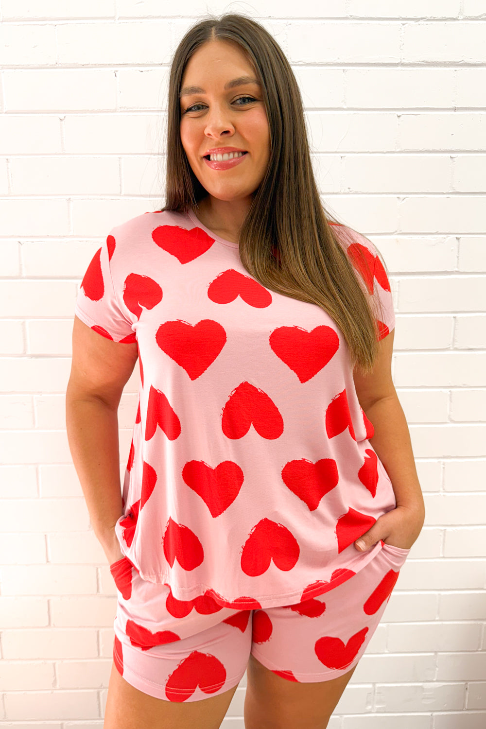SoftEase | Ultracomfortabele Lounge & Slaap Set - Rode Hartjes