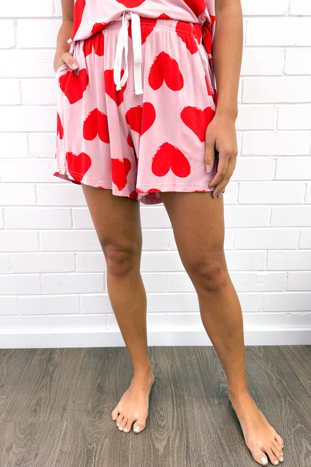 SoftEase | Ultracomfortabele Lounge & Slaap Set - Rode Hartjes