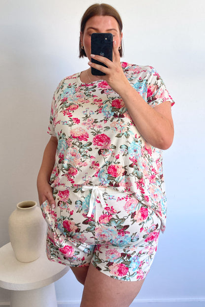 SoftEase | Ultracomfortabele Lounge & Slaap Set - Vintage Bloemenprint
