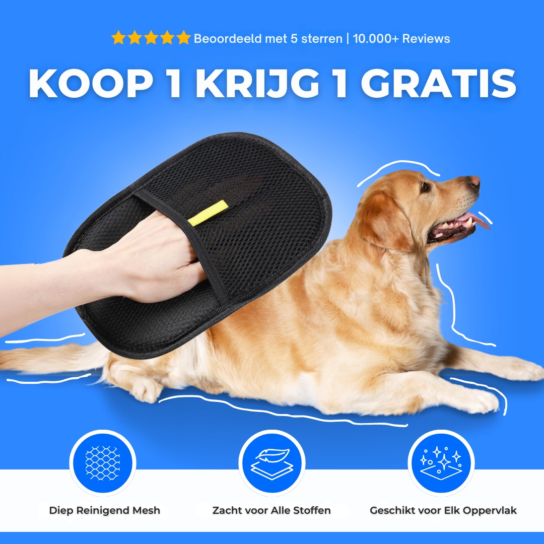 Magische Haarhandschoen