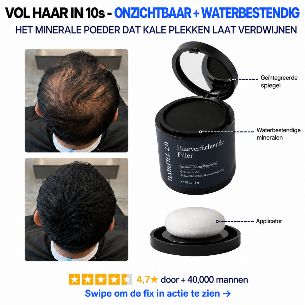 HAIRFILL 2.0 | Elektrostatisch haarpoeder