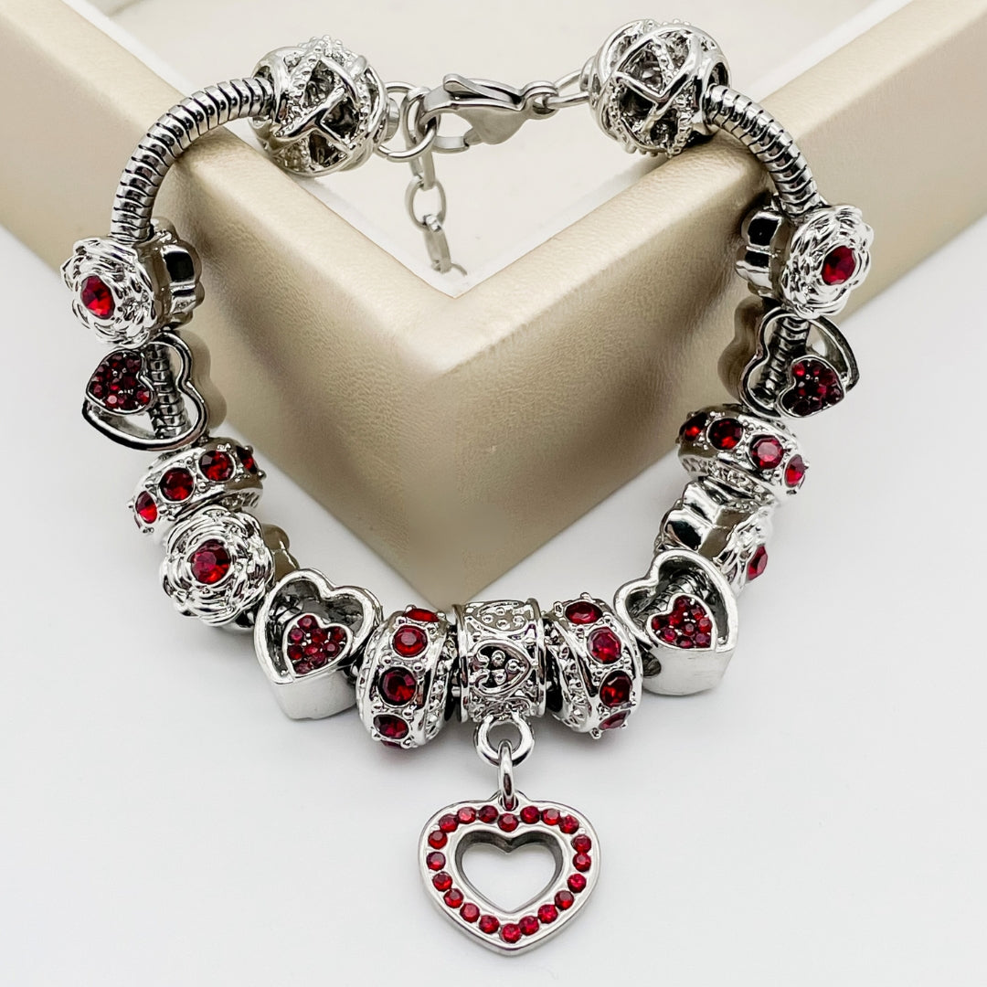Geboortesteenarmband – Bedels met Stralende Edelsteentjes