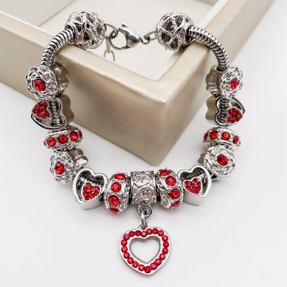 Geboortesteenarmband – Bedels met Stralende Edelsteentjes