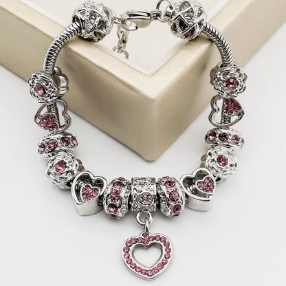 Geboortesteenarmband – Bedels met Stralende Edelsteentjes