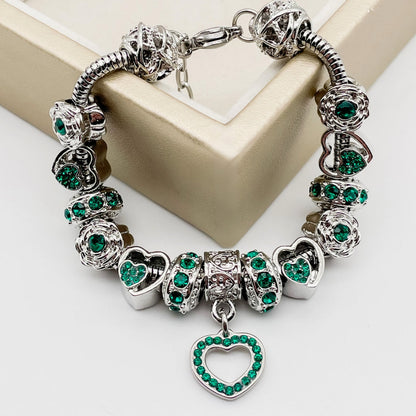 Geboortesteenarmband – Bedels met Stralende Edelsteentjes