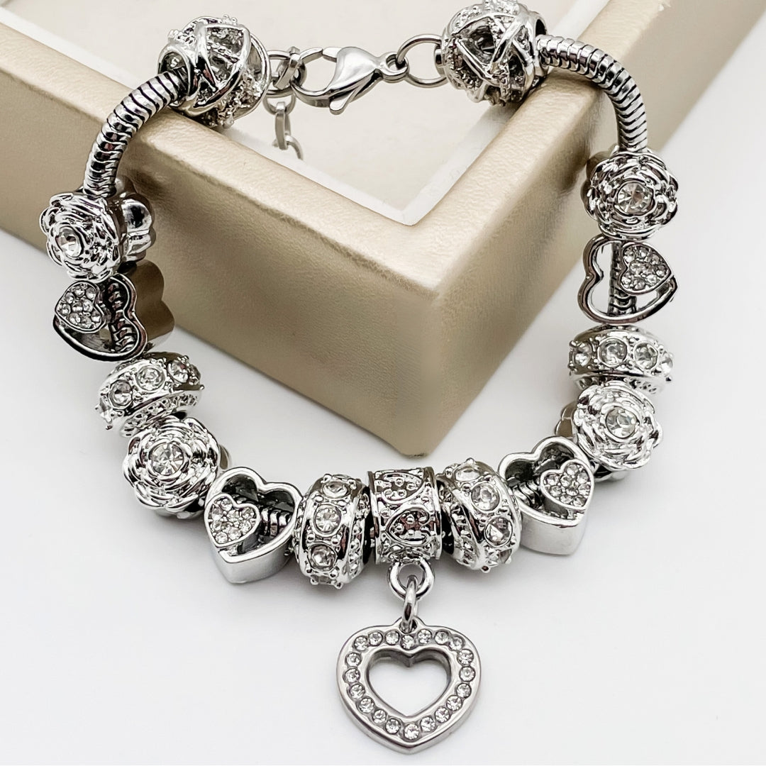 Geboortesteenarmband – Bedels met Stralende Edelsteentjes