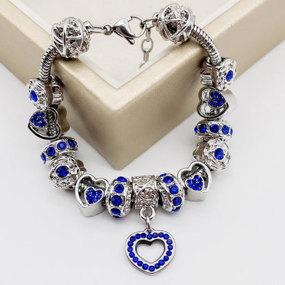 Geboortesteenarmband – Bedels met Stralende Edelsteentjes