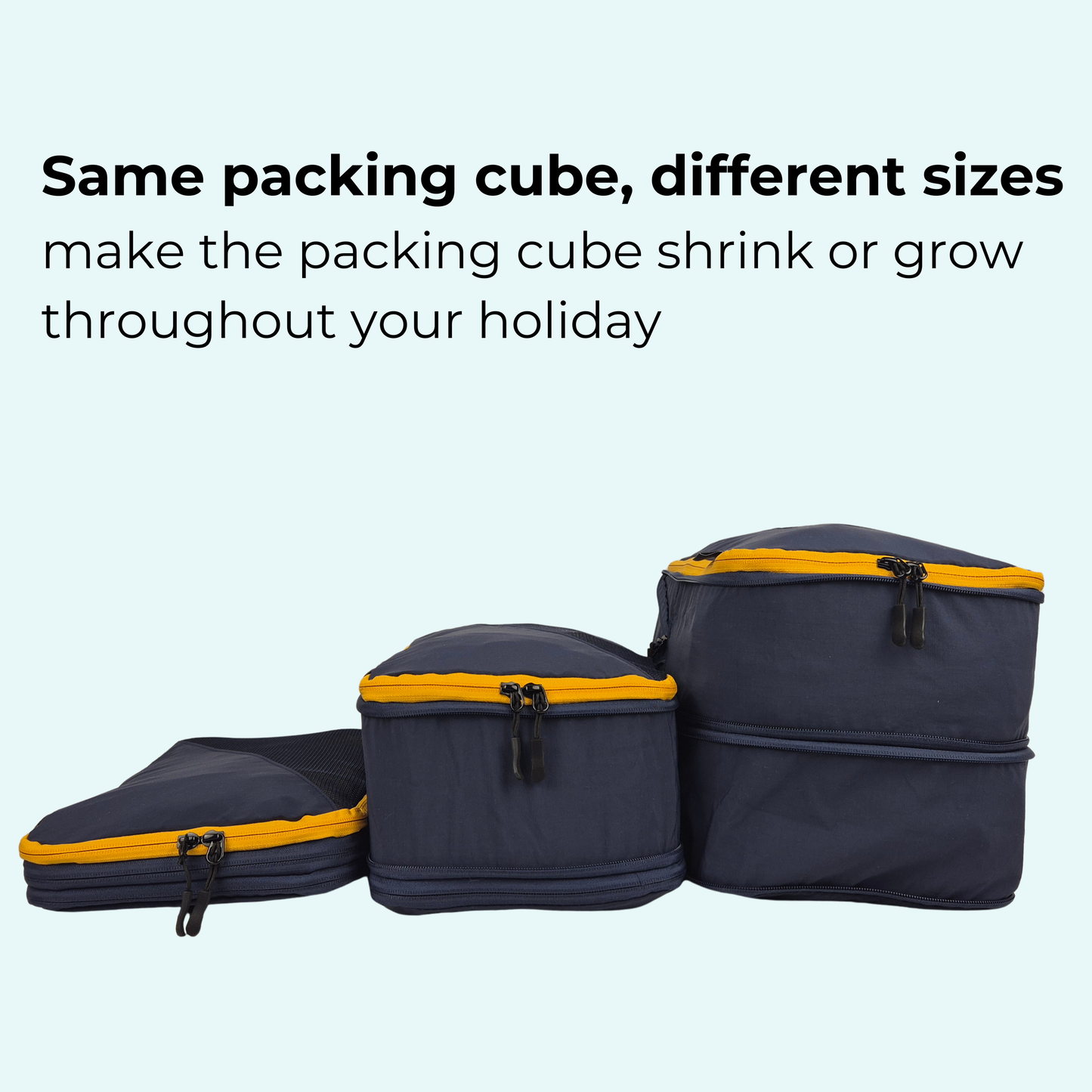 PackForm | Compressie Packing Cubes – Ruimtebesparend Reissysteem voor Georganiseerde Koffers