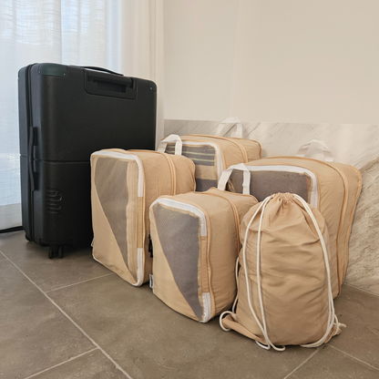 PackForm | Compressie Packing Cubes – Ruimtebesparend Reissysteem voor Georganiseerde Koffers
