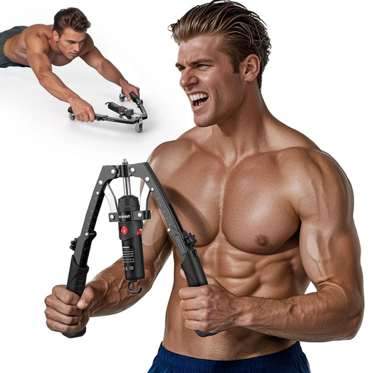 HydraForge | Hydraulische Armtrainer – Instelbare Weerstand, Spieropbouw & Krachttraining voor Thuis
