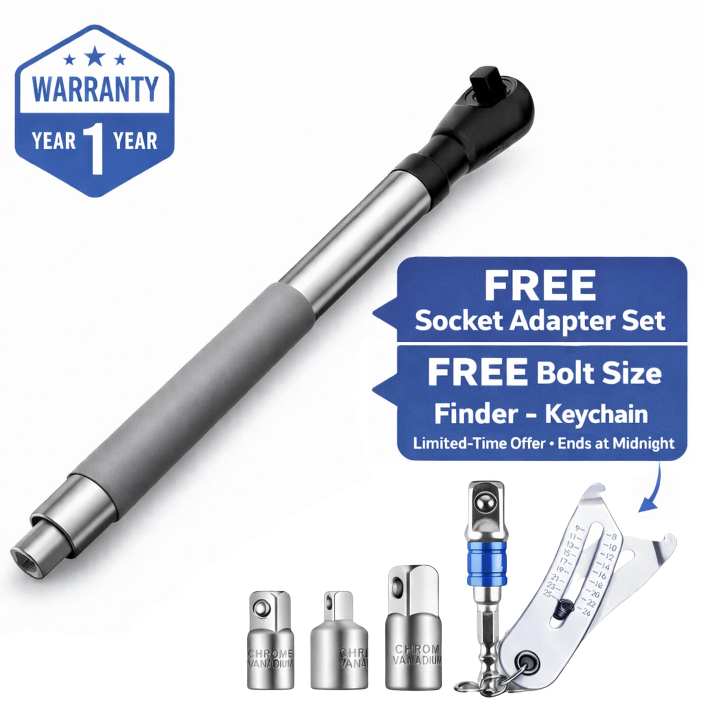 Oscire 1/2" extra robuust offset-verlengstuk