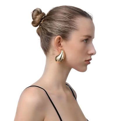 Gouden Sandra Teardrop-oorbellen