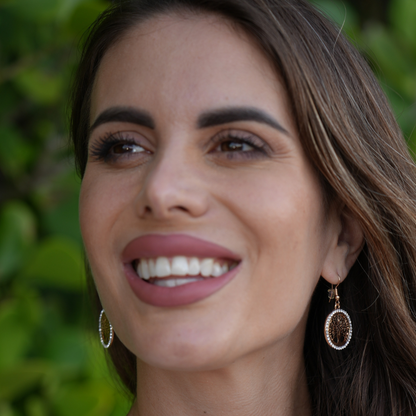 Boom des Levens Oorbellen – Verguld met Strass