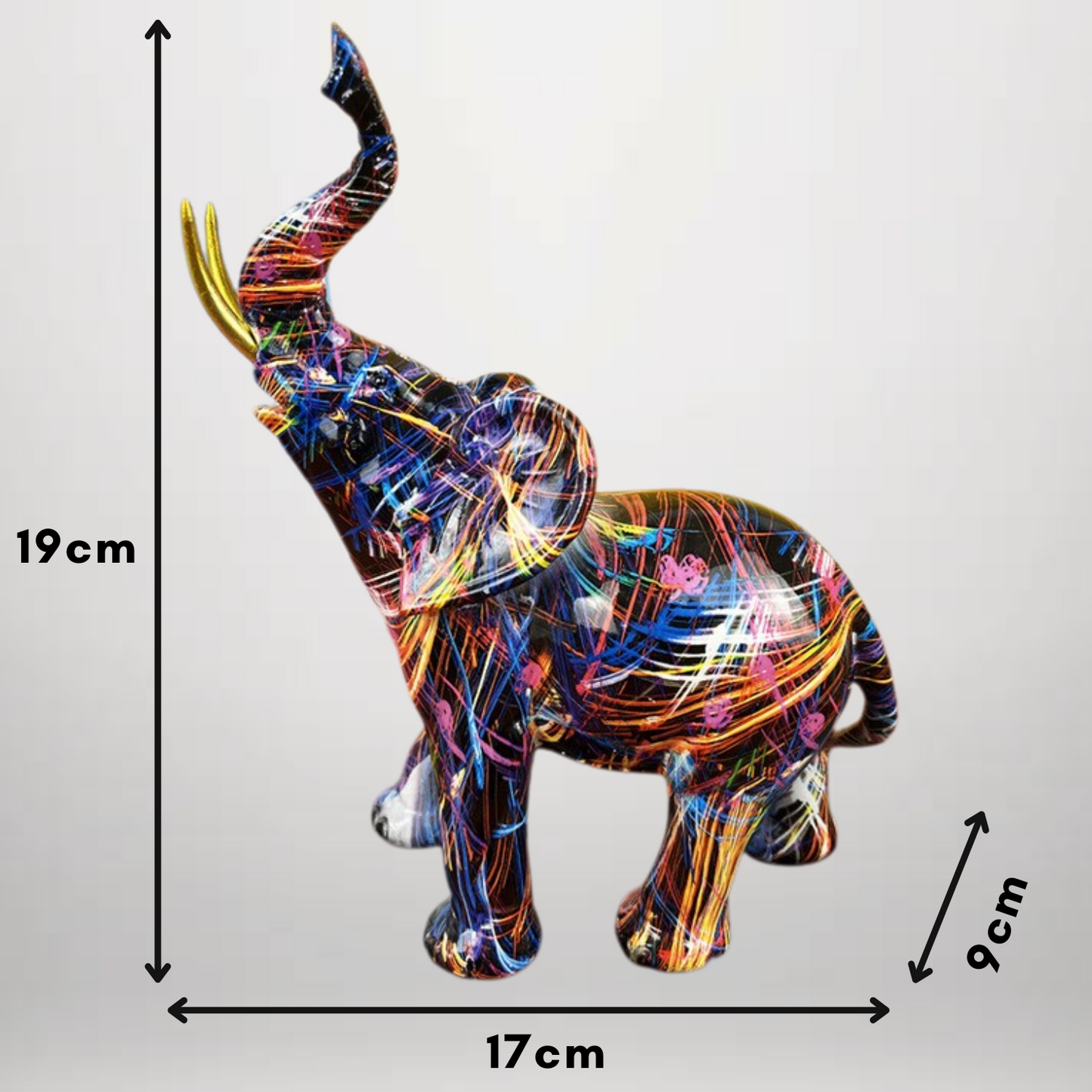 Graffiti Olifant Figurijn