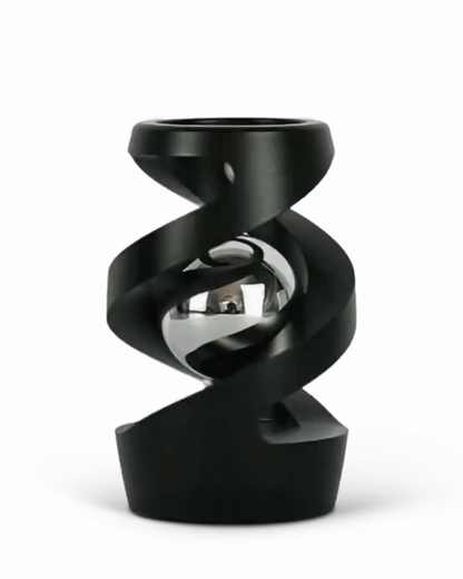 HelixSphere | Kinetische Desk Sculptuur met Zwevende Metaalbal