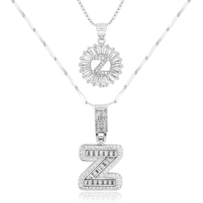 GemLetter | 14K Ketting met Diamanten Initiaal Hanger
