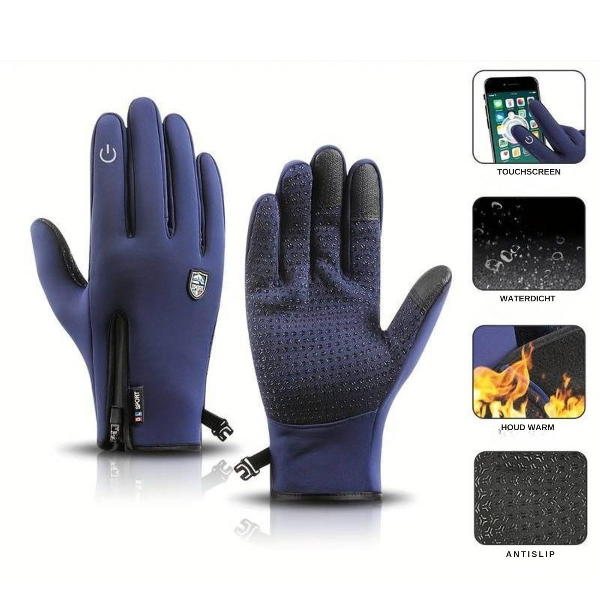 ThermaGuard All-Weather Handschoenen – Waterdicht, Winddicht en Touchscreen-Compatibel