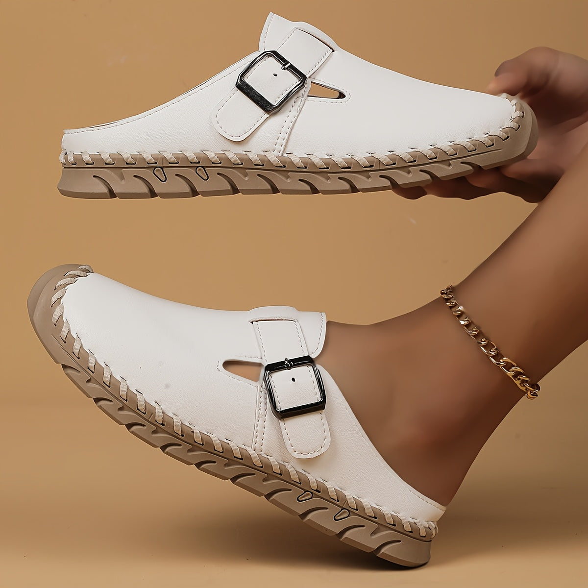 Marly – Comfortabele muiltjes met gesp