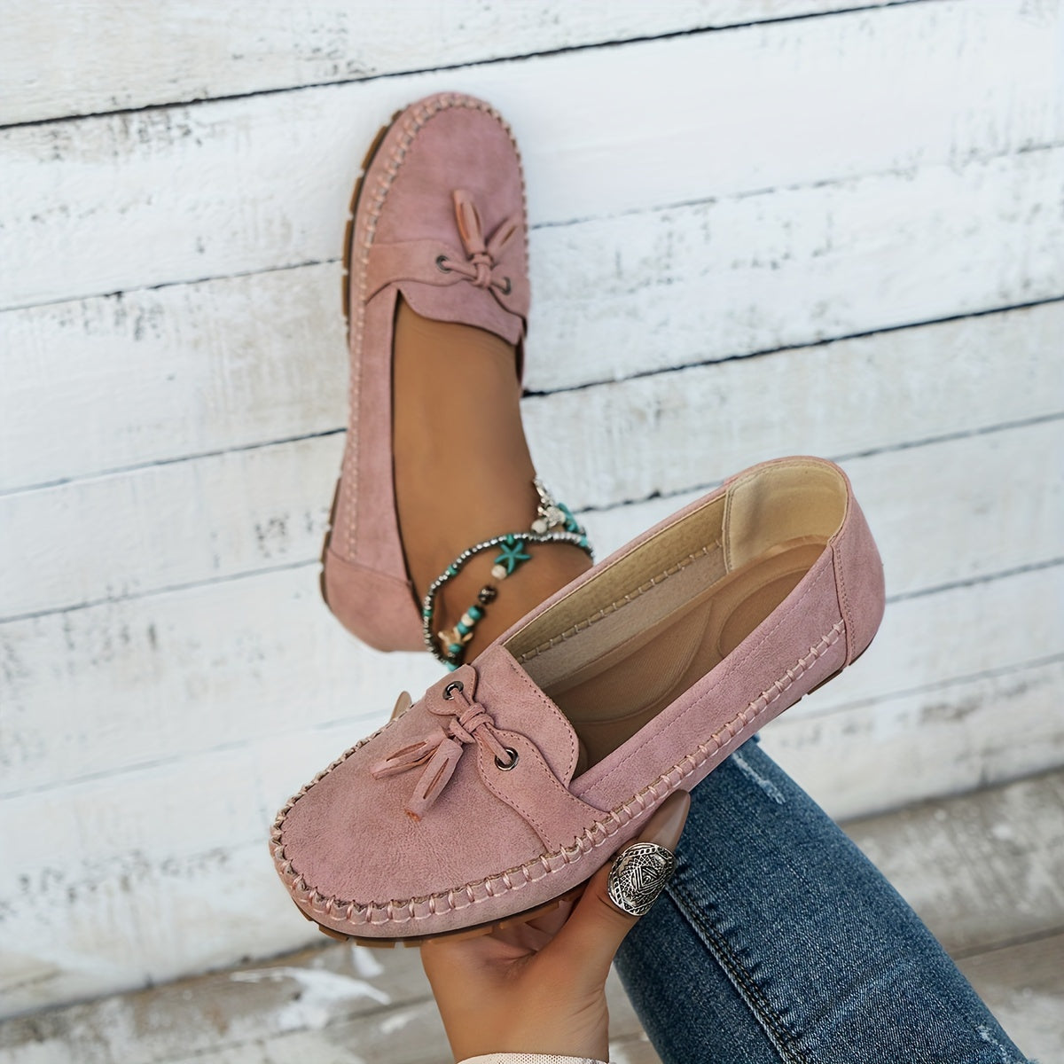 Nadine – Klassieke loafers met kwastjes