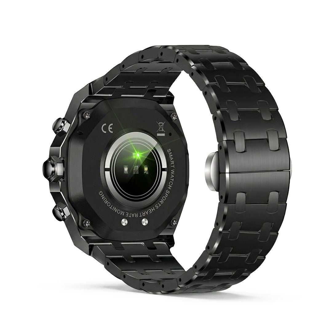 Sentinel | Stalen hex-bezel smartwatch
