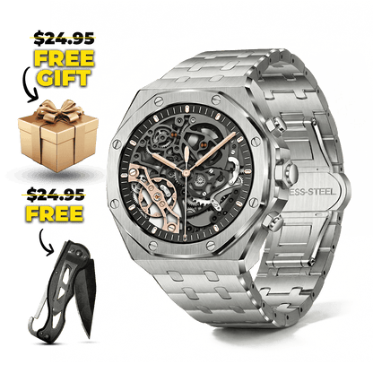 Sentinel | Stalen hex-bezel smartwatch