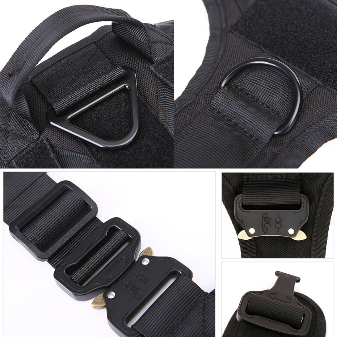 Heavy-Duty Tactisch No-Pull K9 Hondenharnas